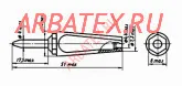 Ш4.0 штекер (красный) фото